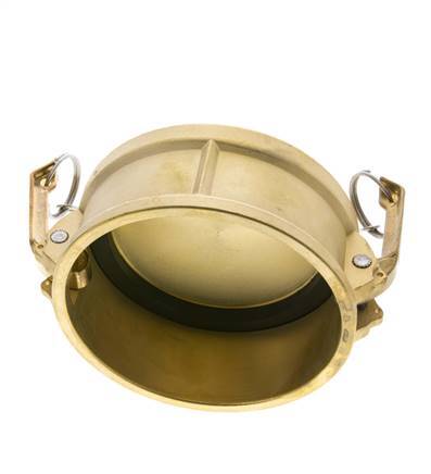 Camlock DN 90 (4'') Brass Coupling End Cap Type DC MIL-C-27487