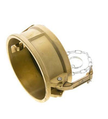 Camlock DN 90 (4'') Brass Coupling End Cap Type DC MIL-C-27487