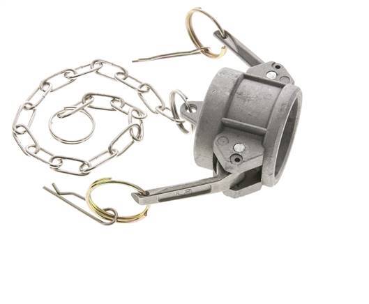 Camlock DN 32 (1 1/4'') Aluminium Coupling End Cap Type DC MIL-C-27487