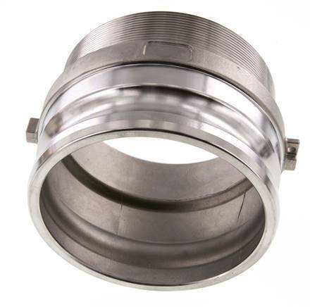 Camlock DN 120 (5'') Stainless Steel Coupling R 5'' Male Thread Type F MIL-C-27487