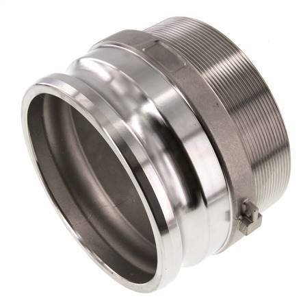 Camlock DN 120 (5'') Stainless Steel Coupling R 5'' Male Thread Type F MIL-C-27487