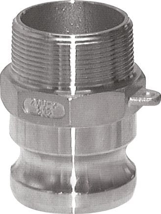 Camlock DN 140 (6'') Aluminium Coupling R 6'' Male Thread Type F MIL-C-27487