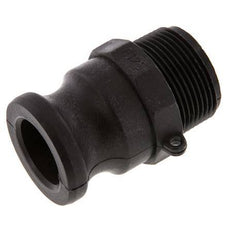 Camlock DN 32 (1 1/4'') Polypropylene Coupling R 1 1/4'' Male Thread Type F MIL-C-27487
