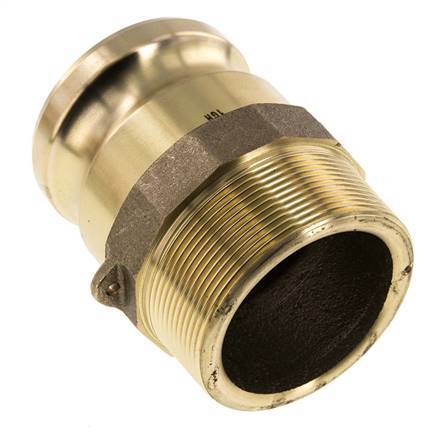 Camlock DN 60 (2 1/2'') Brass Coupling R 2 1/2'' Male Thread Type F MIL-C-27487