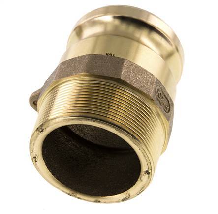 Camlock DN 60 (2 1/2'') Brass Coupling R 2 1/2'' Male Thread Type F MIL-C-27487