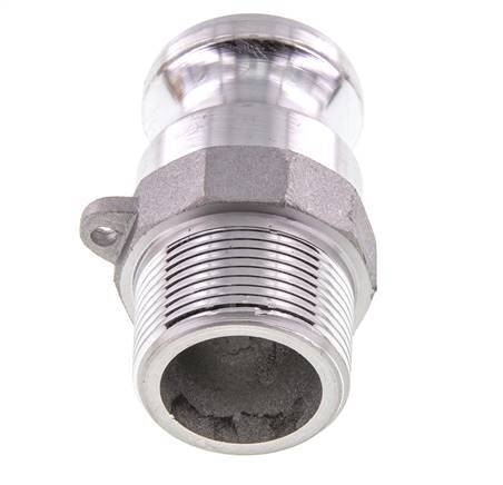 Camlock DN 32 (1 1/4'') Aluminium Coupling R 1 1/4'' Male Thread Type F MIL-C-27487