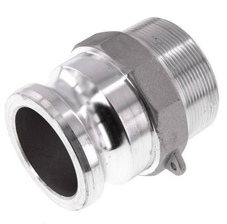 Camlock DN 60 (2 1/2'') Aluminium Coupling R 2 1/2'' Male Thread Type F MIL-C-27487
