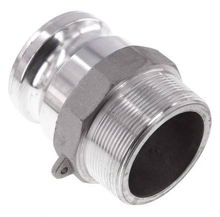 Camlock DN 60 (2 1/2'') Aluminium Coupling R 2 1/2'' Male Thread Type F MIL-C-27487