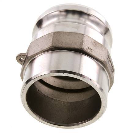 Camlock DN 75 (3'') Stainless Steel Coupling Weld End (88.9 mm) Type F (AS) MIL-C-27487