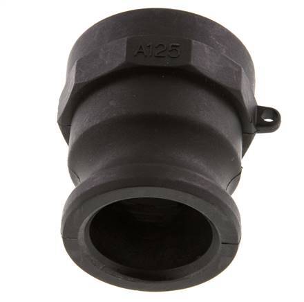 Camlock DN 40 (1 1/2'') Polypropylene Coupling Rp 1 1/4'' Female Thread Type A MIL-C-27487 [2 Pieces]