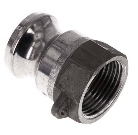 Camlock DN 25 (1'') Aluminium Coupling Rp 1'' Female Thread Type A MIL-C-27487