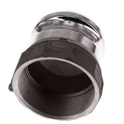 Camlock DN 60 (2 1/2'') Aluminium Coupling Rp 2 1/2'' Female Thread Type A MIL-C-27487
