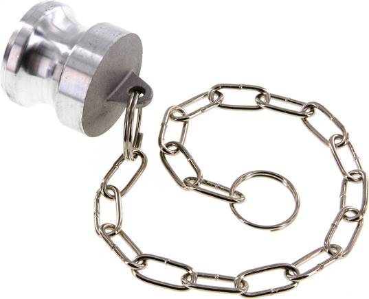 Camlock DN 32 (1 1/4'') Aluminium Coupling Plug Type DP MIL-C-27487
