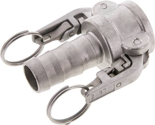 Camlock DN 25 (1'') Stainless Steel Safety Coupling Hose Pillar (25 mm) Type C MIL-C-27487
