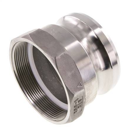 Camlock DN 75 (3'') Stainless Steel Coupling G 3'' Female Thread Type A EN 14420-7 (DIN 2828)