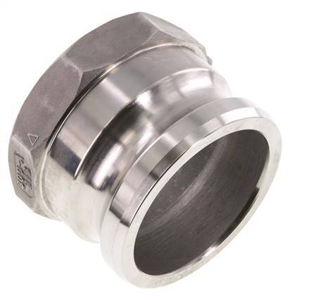 Camlock DN 75 (3'') Stainless Steel Coupling G 3'' Female Thread Type A EN 14420-7 (DIN 2828)
