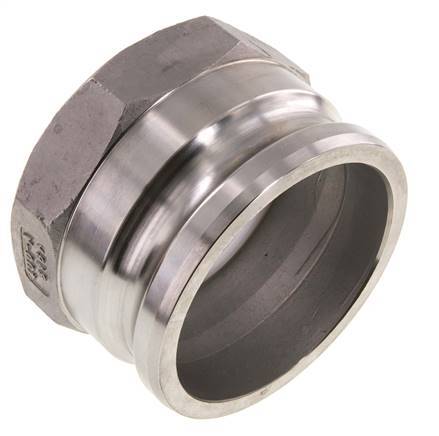 Camlock DN 90 (4'') Stainless Steel Coupling G 4'' Female Thread Type A EN 14420-7 (DIN 2828)