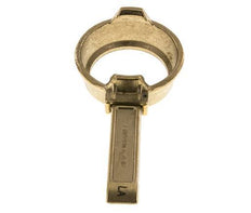 DN 50 Brass Tank Truck (TW) Clamping Ring with Lever (M-Type)