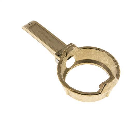 DN 50 Brass Tank Truck (TW) Clamping Ring with Lever (M-Type)