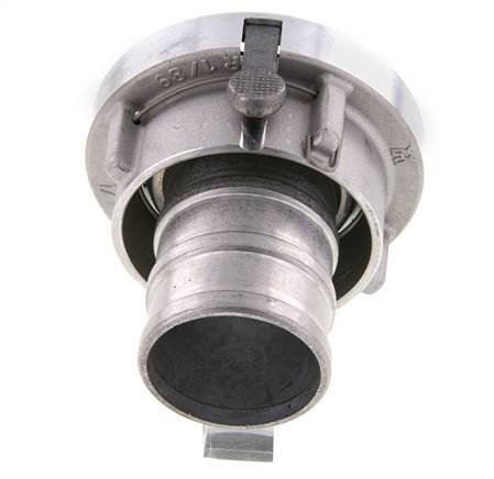 52-C (66 mm) Forged Aluminum Storz Coupling 52 mm Hose Pillar Rotatable with Lock