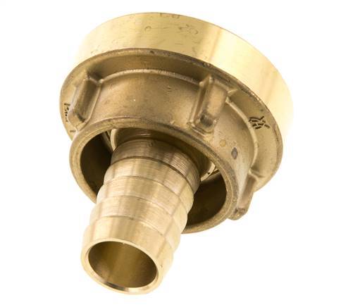 25-D (31 mm) Brass Storz Coupling 19 mm Hose Pillar Rotatable for a PVC hose