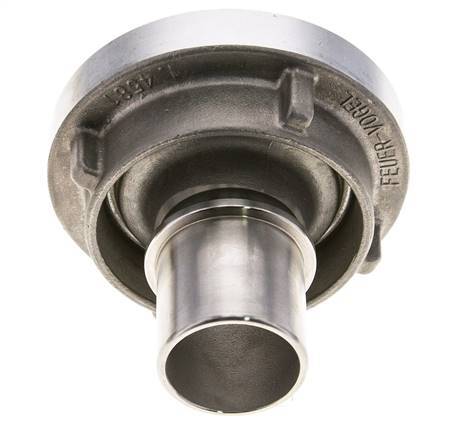 52-C (66 mm) Stainless Steel Storz Coupling 38 mm Hose Pillar Rotatable for Safety Clamp Connection