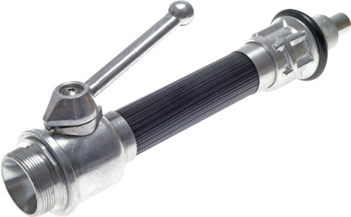 16 mm Jet Pipe G 2 1/2'' Male Threads Forged Aluminum & Rubber DIN 14365 with Protective Spray