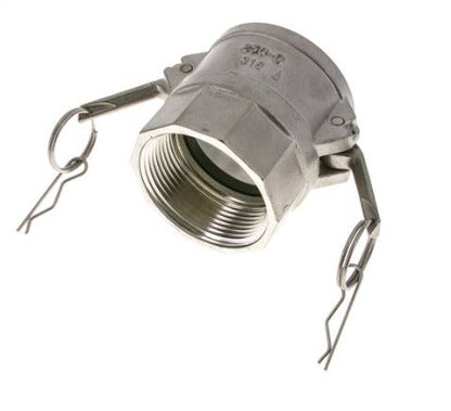 Camlock DN 120 (5'') Stainless Steel Coupling 5'' Female NPT Thread Type D MIL-C-27487