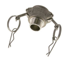 Camlock DN 20 (3/4'') Stainless Steel Coupling 3/4'' Male NPT Thread Type B MIL-C-27487