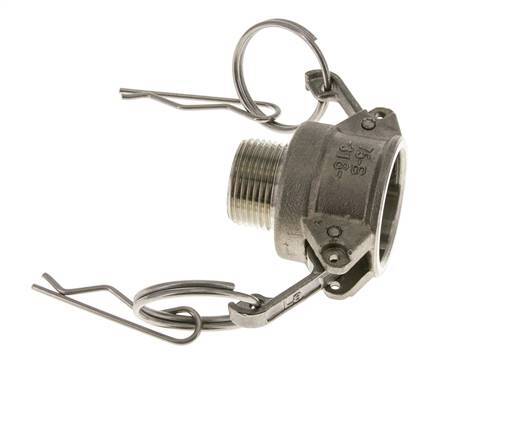 Camlock DN 20 (3/4'') Stainless Steel Coupling 3/4'' Male NPT Thread Type B MIL-C-27487