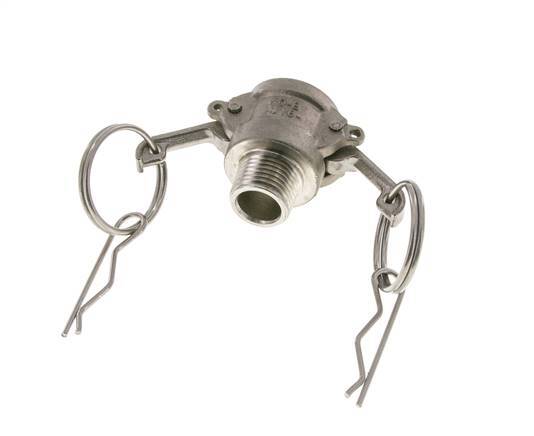 Camlock DN 15 (1/2'') Stainless Steel Coupling 2 1/2'' Male NPT Thread Type B MIL-C-27487