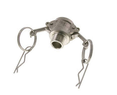 Camlock DN 15 (1/2'') Stainless Steel Coupling 2 1/2'' Male NPT Thread Type B MIL-C-27487