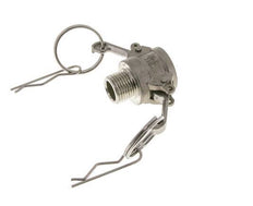 Camlock DN 15 (1/2'') Stainless Steel Coupling 2 1/2'' Male NPT Thread Type B MIL-C-27487