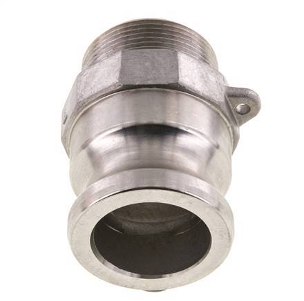 Camlock DN 40 (1 1/2'') Stainless Steel Coupling 1 1/2'' Male NPT Thread Type F MIL-C-27487