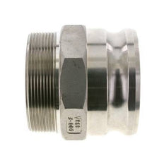 Camlock DN 90 (4'') Stainless Steel Coupling 4'' Male NPT Thread Type F MIL-C-27487