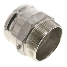 Camlock DN 90 (4'') Stainless Steel Coupling 4'' Male NPT Thread Type F MIL-C-27487