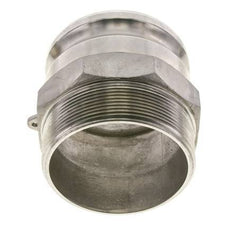 Camlock DN 90 (4'') Stainless Steel Coupling 4'' Male NPT Thread Type F MIL-C-27487