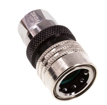 Brass DN 10 Coupling For Washing Machine Socket G 3/8 inch Male Threads Double Shut-Off