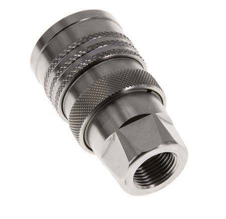 Stainless Steel DN 10 Coupling For Washing Machine Socket G 3/8 inch Male Threads Double Shut-Off