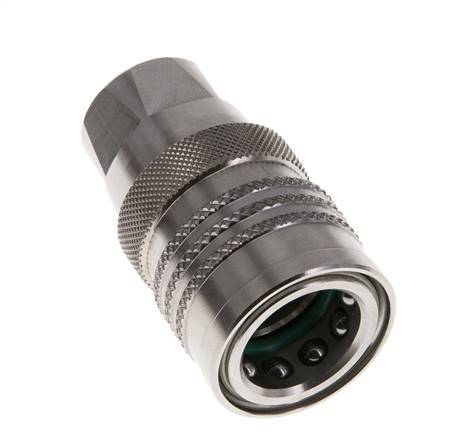 Stainless Steel DN 10 Coupling For Washing Machine Socket G 3/8 inch Male Threads Double Shut-Off