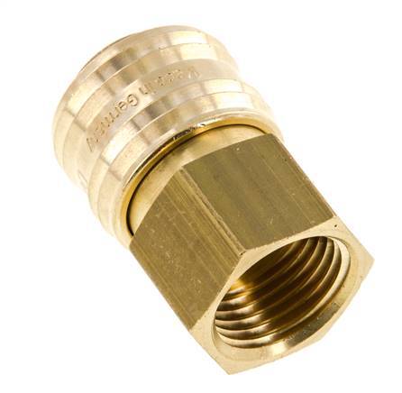 Brass DN 7.2 (Euro) Air Coupling Socket G 1/2 inch Female FKM