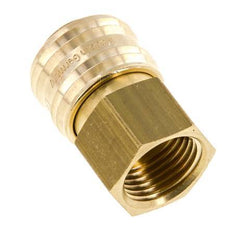 Brass DN 7.2 (Euro) Air Coupling Socket G 1/2 inch Female FKM