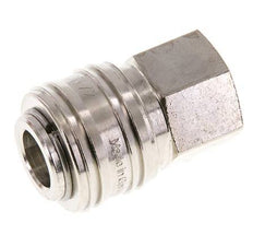 Nickel-plated Brass DN 7.2 (Euro) Air Coupling Socket G 3/8 inch Female FKM