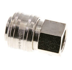 Nickel-plated Brass DN 7.2 (Euro) Air Coupling Socket G 3/8 inch Female FKM