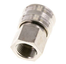 Nickel-plated Brass DN 7.2 (Euro) Air Coupling Socket G 3/8 inch Female FKM