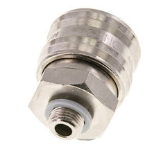 Nickel-plated Brass DN 7.2 (Euro) Air Coupling Socket G 1/8 inch Male FKM