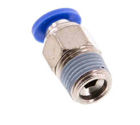 4mm x R1/8'' Push-in Fitting with Male Threads Brass/PA 66 NBR [5 Pieces]