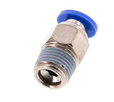 4mm x R1/8'' Push-in Fitting with Male Threads Brass/PA 66 NBR [5 Pieces]