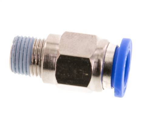 8mm x R1/8'' Push-in Fitting with Male Threads Brass/PA 66 NBR [5 Pieces]