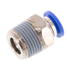 8mm x R3/8'' Push-in Fitting with Male Threads Brass/PA 66 NBR [5 Pieces]
